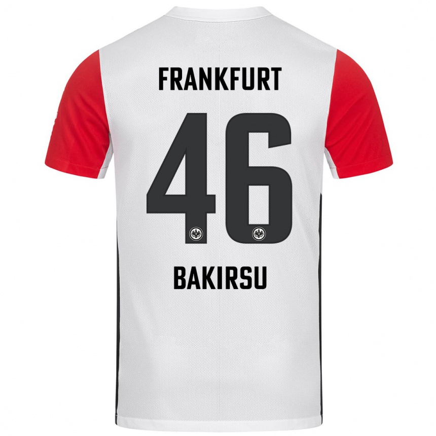 Hombre Fútbol Camiseta Hüseyin Bakirsu #46 Blanco Rojo 1ª Equipación 2024/25 Perú