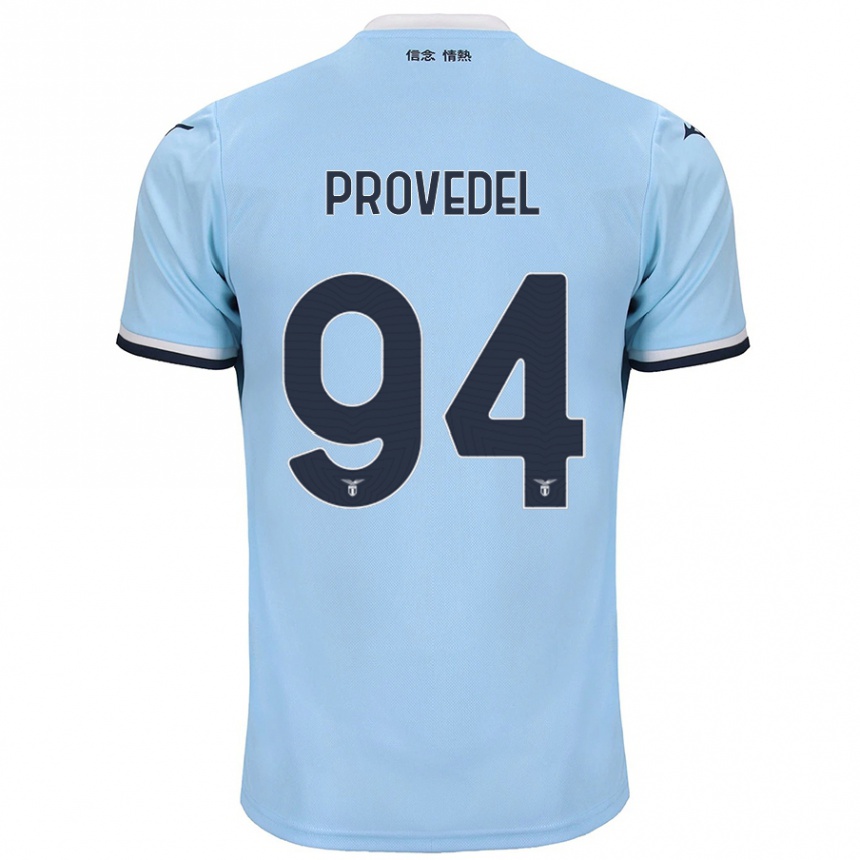 Hombre Fútbol Camiseta Ivan Provedel #94 Azul 1ª Equipación 2024/25 Perú