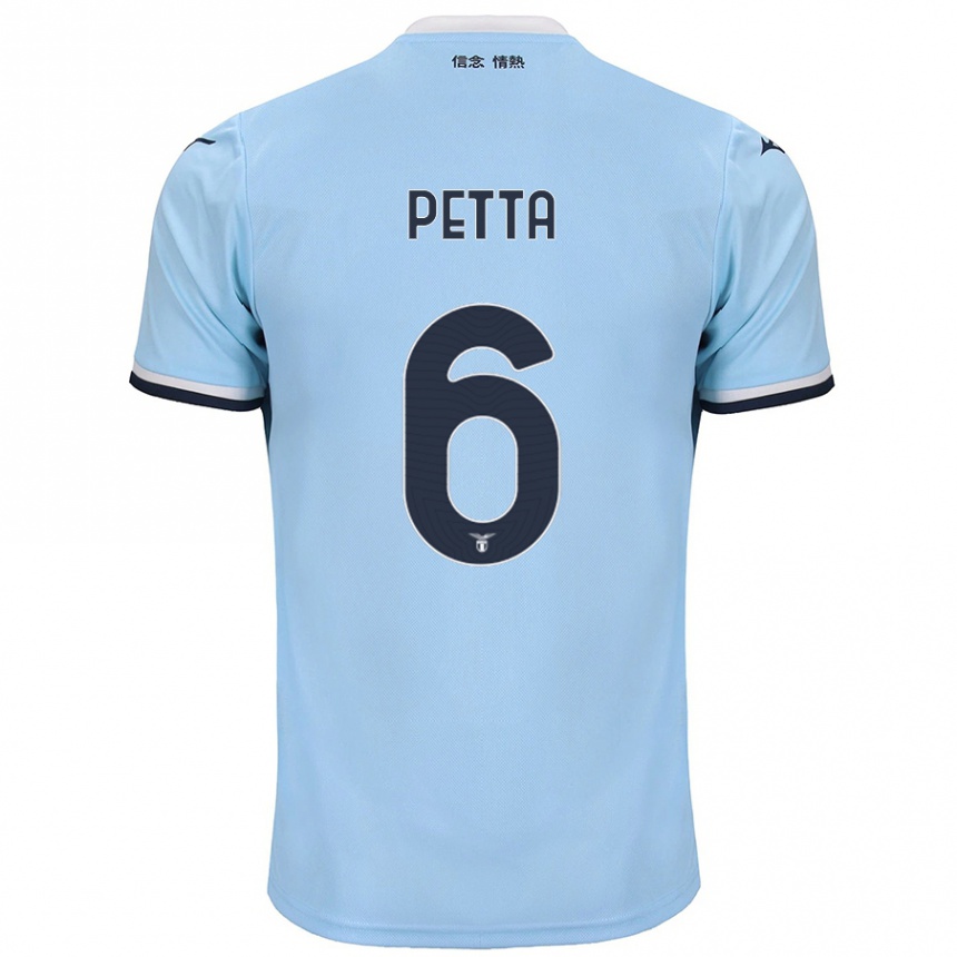 Hombre Fútbol Camiseta Andrea Petta #6 Azul 1ª Equipación 2024/25 Perú