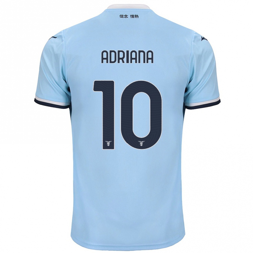 Hombre Fútbol Camiseta Adriana Martín Santamaría #10 Azul 1ª Equipación 2024/25 Perú