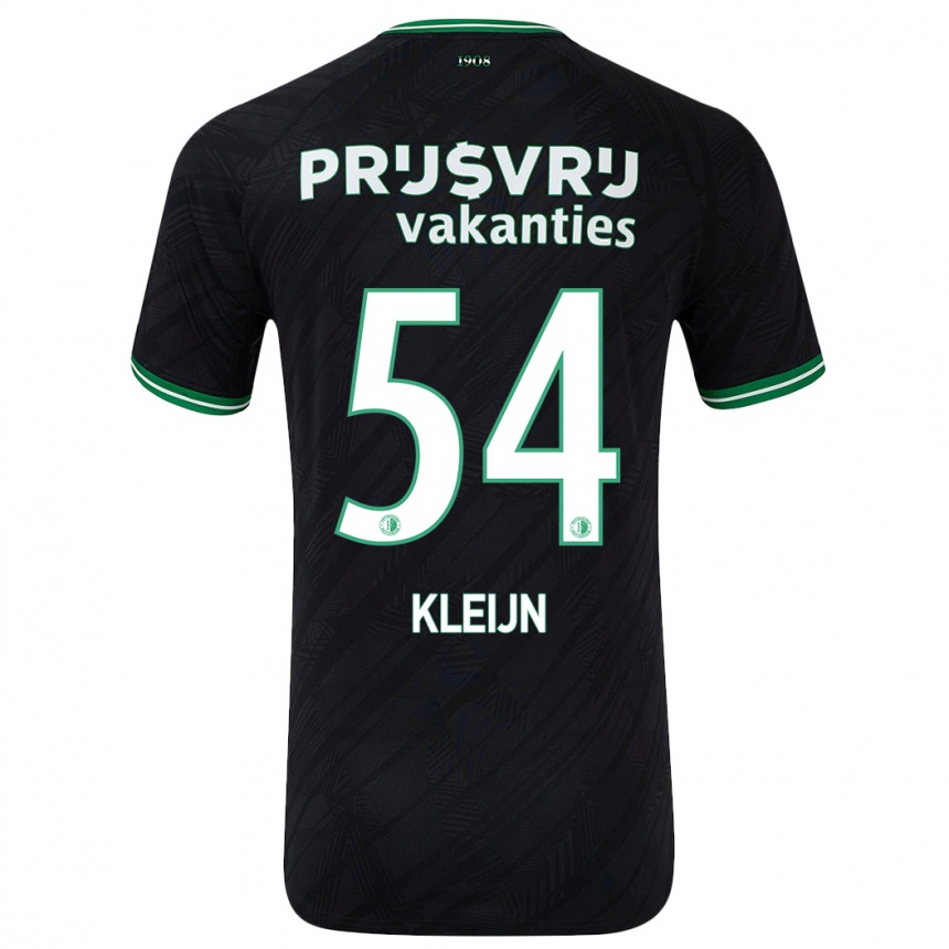 Hombre Fútbol Camiseta Mike Kleijn #54 Negro Verde 2ª Equipación 2024/25 Perú