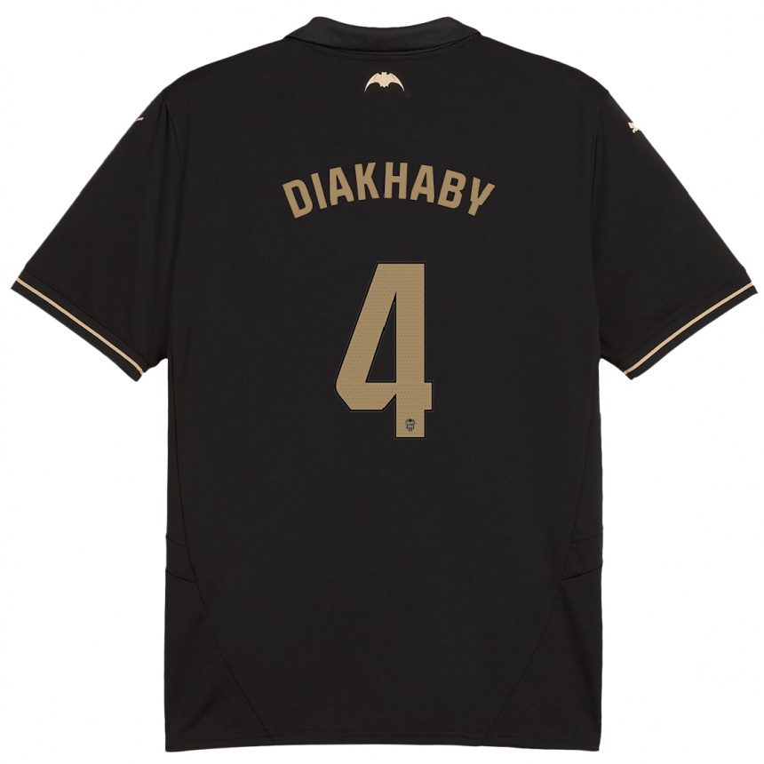 Hombre Fútbol Camiseta Mouctar Diakhaby #4 Negro 2ª Equipación 2024/25 Perú