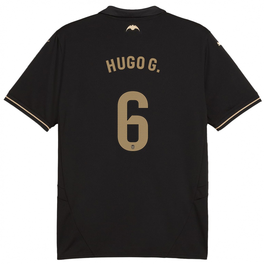 Hombre Fútbol Camiseta Hugo Guillamón #6 Negro 2ª Equipación 2024/25 Perú