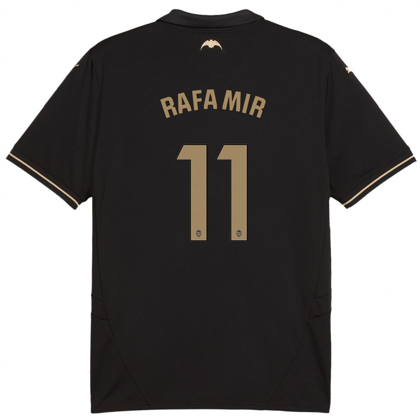 Hombre Fútbol Camiseta Rafa Mir #11 Negro 2ª Equipación 2024/25 Perú