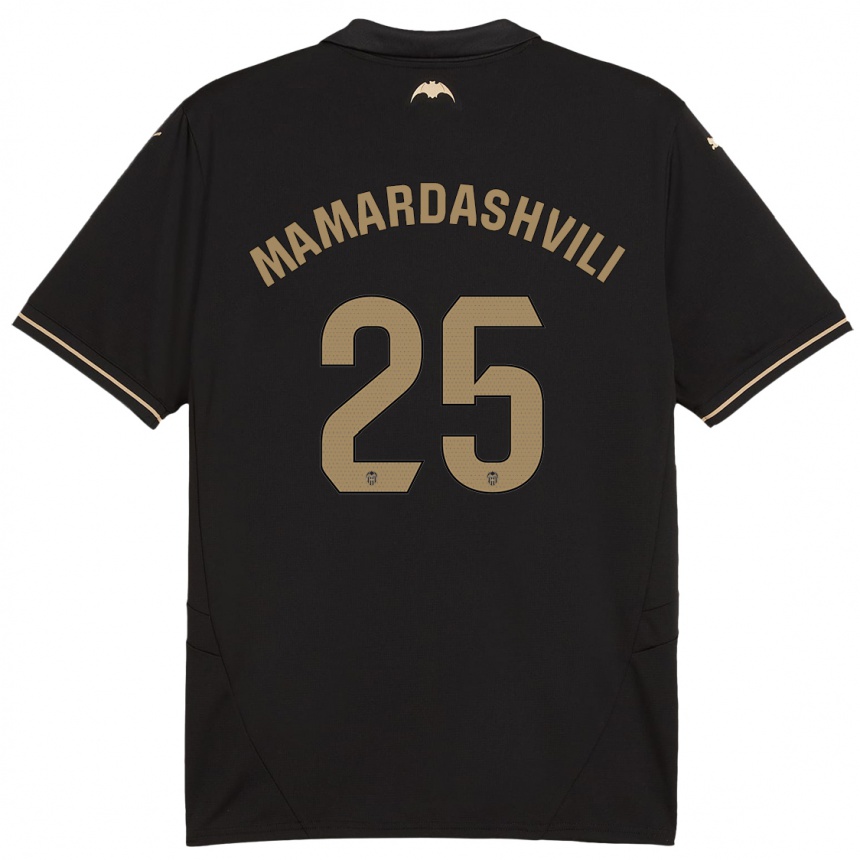 Hombre Fútbol Camiseta Giorgi Mamardashvili #25 Negro 2ª Equipación 2024/25 Perú