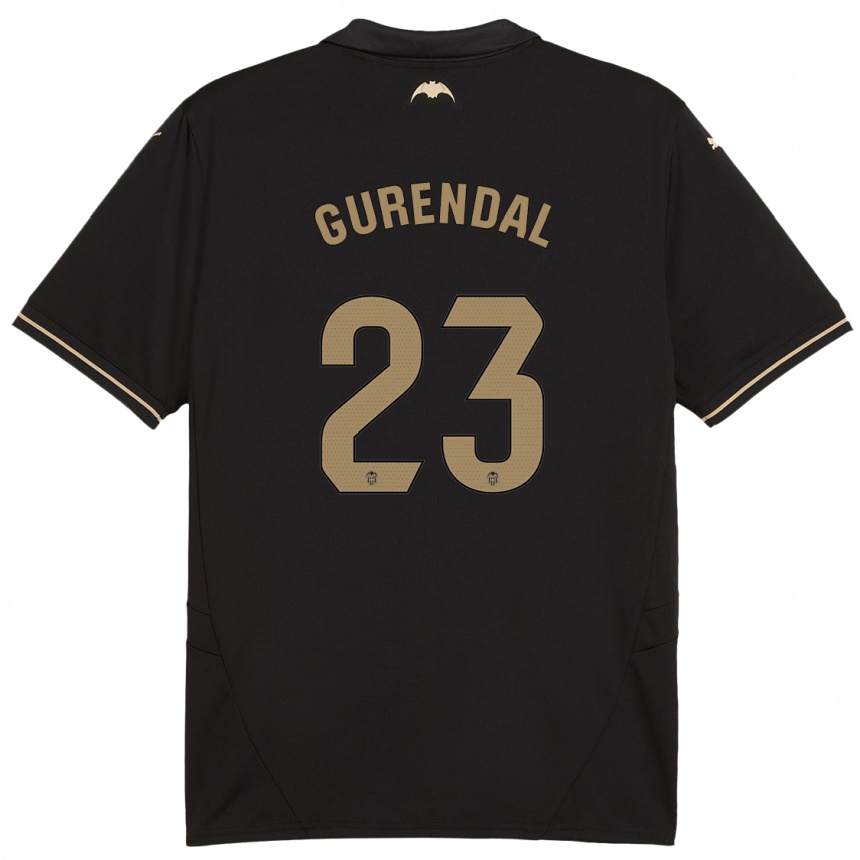 Hombre Fútbol Camiseta Alexander Gurendal #23 Negro 2ª Equipación 2024/25 Perú