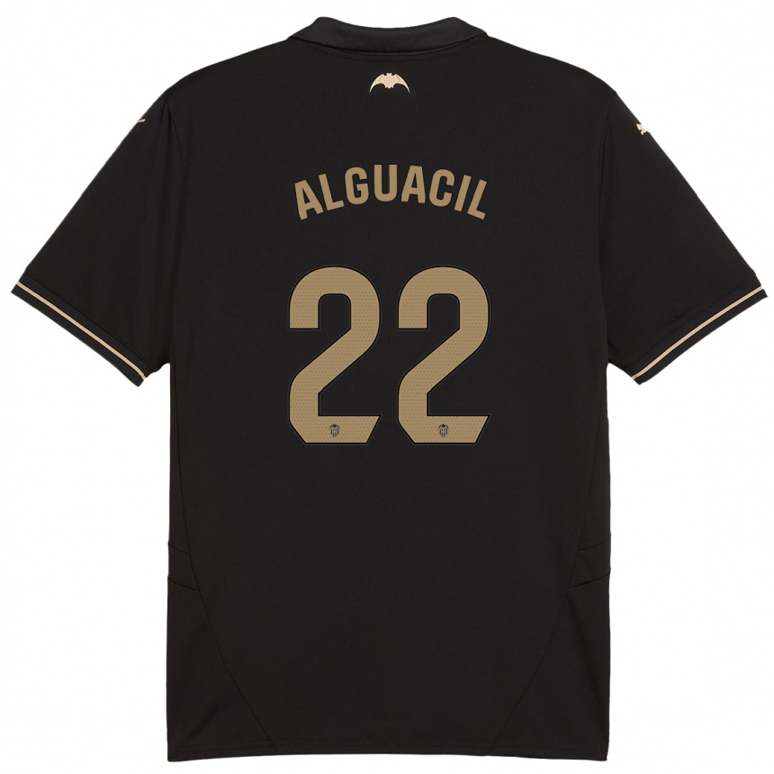 Hombre Fútbol Camiseta Ainhoa Alguacil #22 Negro 2ª Equipación 2024/25 Perú