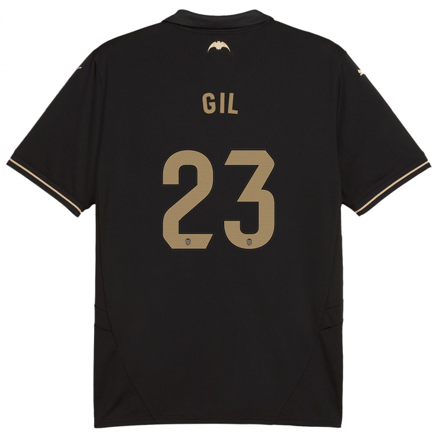 Hombre Fútbol Camiseta Elena Gil #23 Negro 2ª Equipación 2024/25 Perú