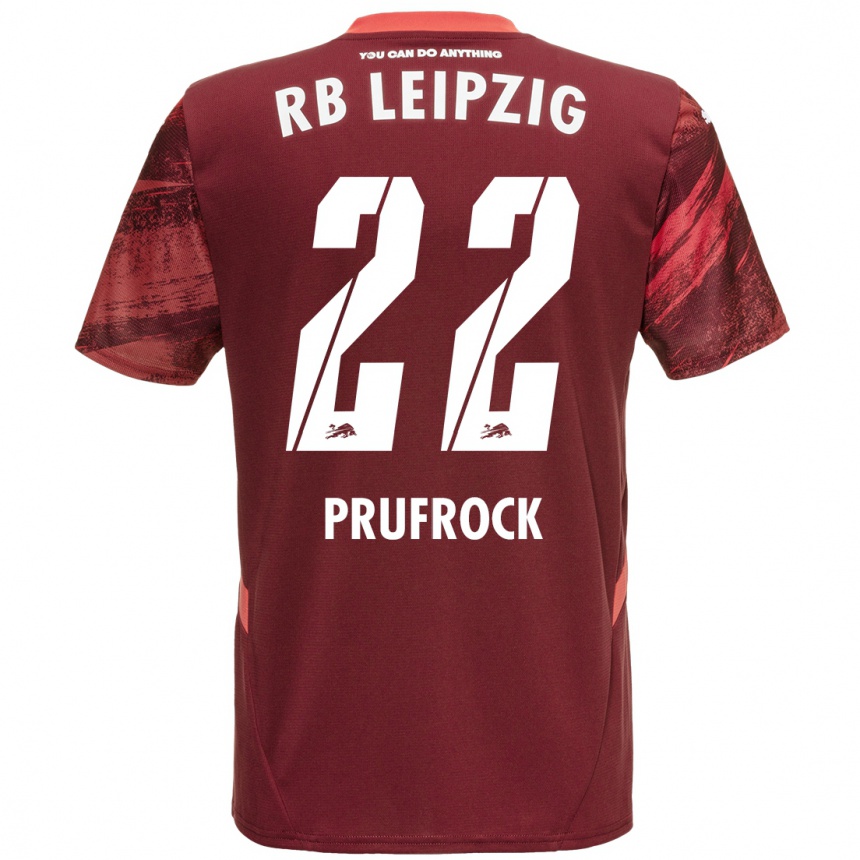 Hombre Fútbol Camiseta Silas Prüfrock #22 Borgoña 2ª Equipación 2024/25 Perú