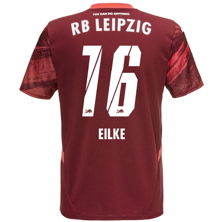 Hombre Fútbol Camiseta Lennox Eilke #16 Borgoña 2ª Equipación 2024/25 Perú