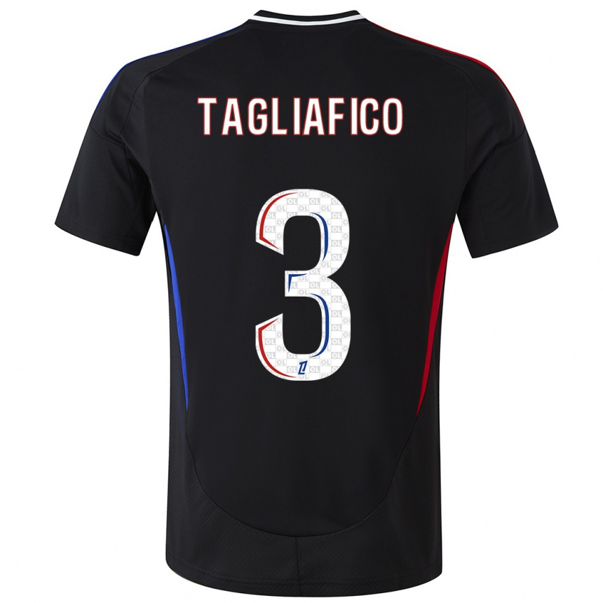 Hombre Fútbol Camiseta Nicolas Tagliafico #3 Negro 2ª Equipación 2024/25 Perú