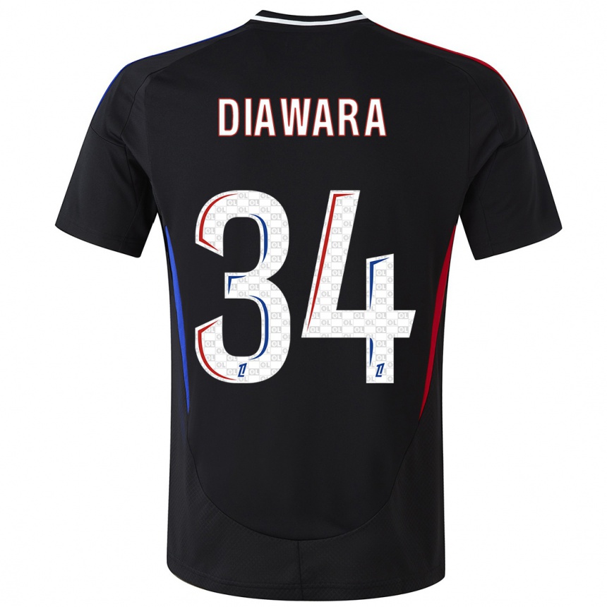 Hombre Fútbol Camiseta Mahamadou Diawara #34 Negro 2ª Equipación 2024/25 Perú