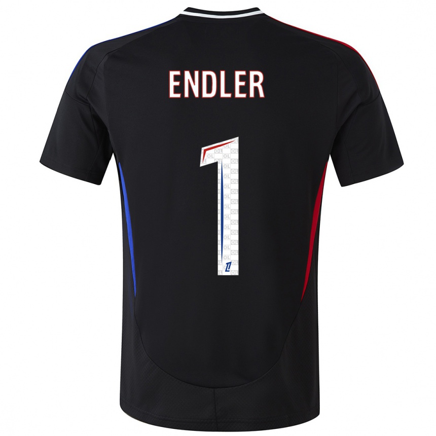 Hombre Fútbol Camiseta Christiane Endler #1 Negro 2ª Equipación 2024/25 Perú