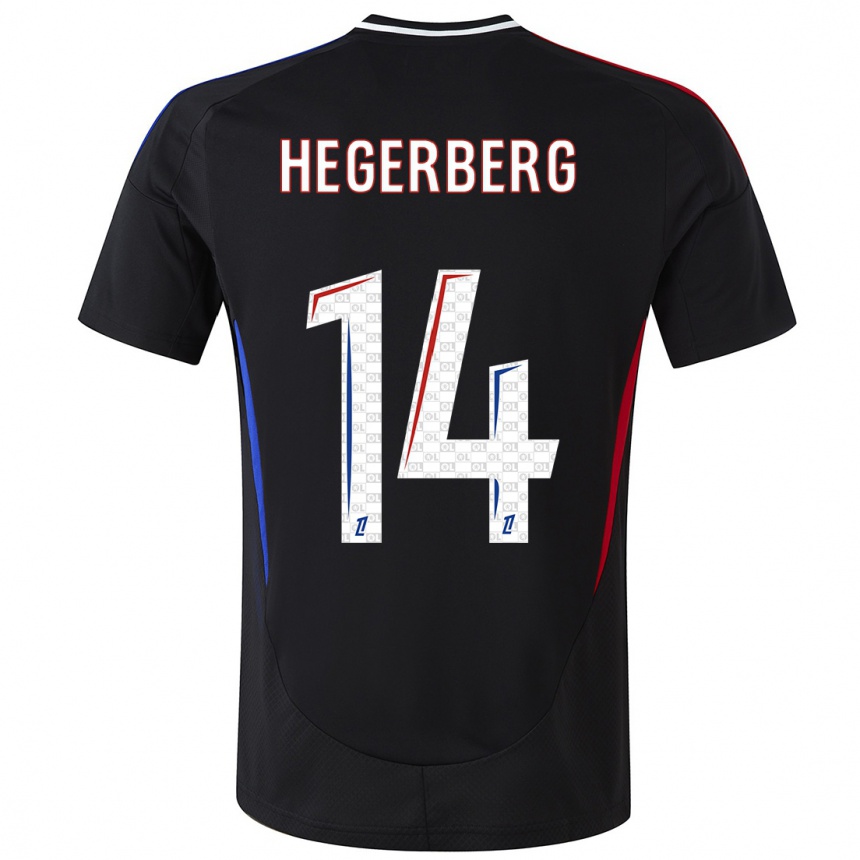 Hombre Fútbol Camiseta Ada Hegerberg #14 Negro 2ª Equipación 2024/25 Perú