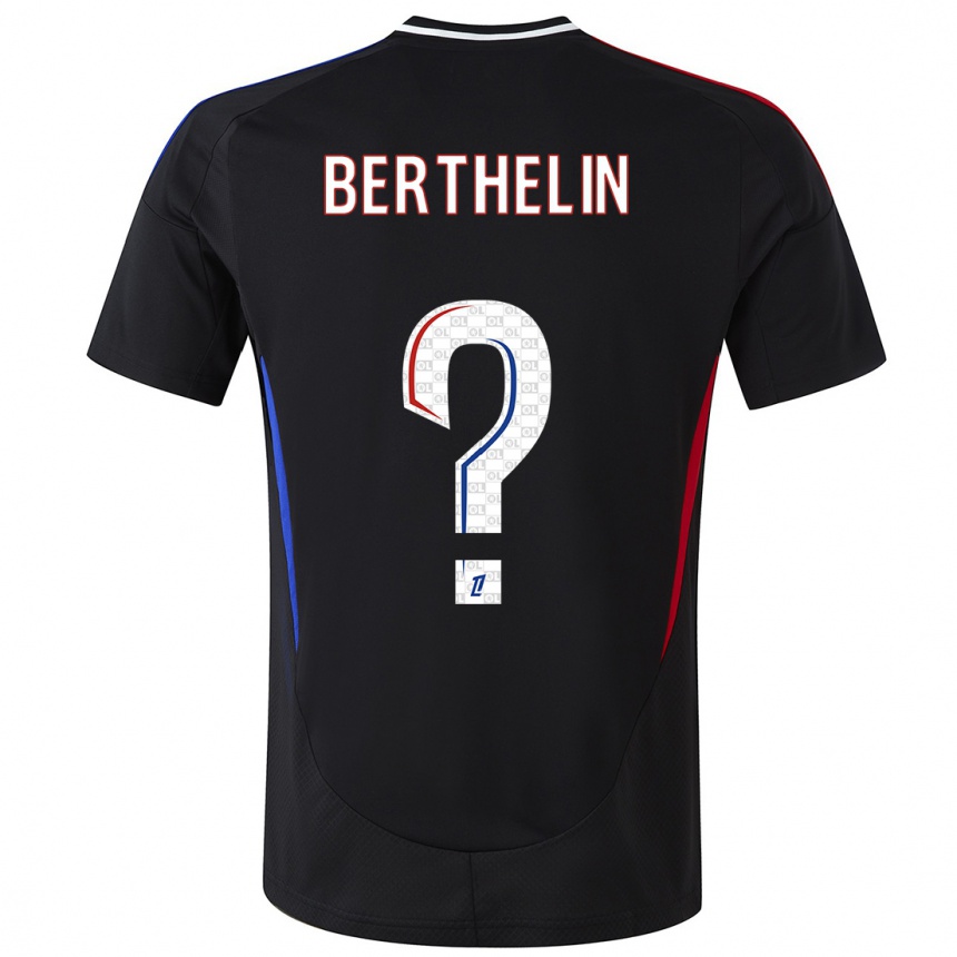 Hombre Fútbol Camiseta Romain Berthelin #0 Negro 2ª Equipación 2024/25 Perú