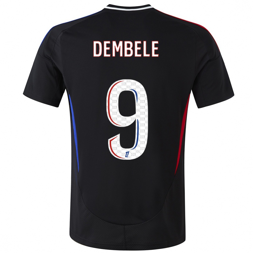 Hombre Fútbol Camiseta Moussa Dembele #9 Negro 2ª Equipación 2024/25 Perú