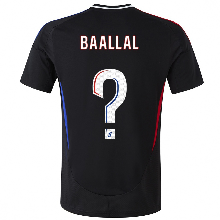 Hombre Fútbol Camiseta Abdellah Baallal #0 Negro 2ª Equipación 2024/25 Perú