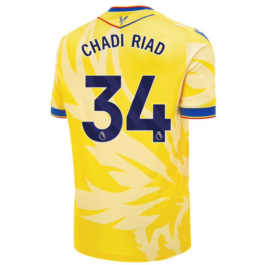 Hombre Fútbol Camiseta Chadi Riad #34 Amarillo 2ª Equipación 2024/25 Perú