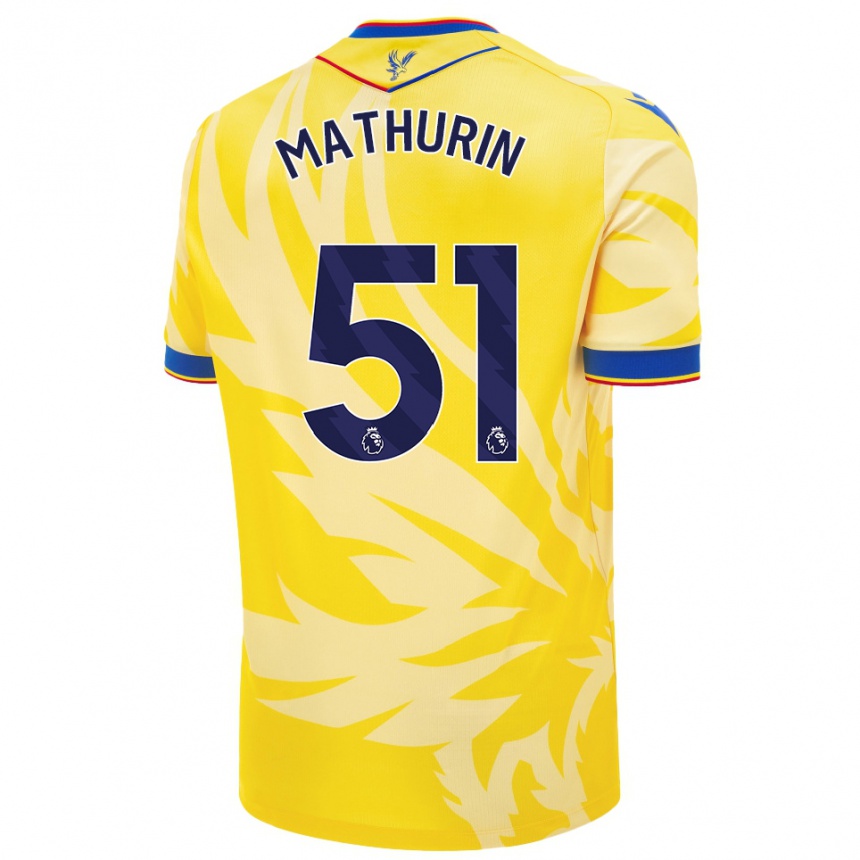 Hombre Fútbol Camiseta Roshaun Mathurin #51 Amarillo 2ª Equipación 2024/25 Perú