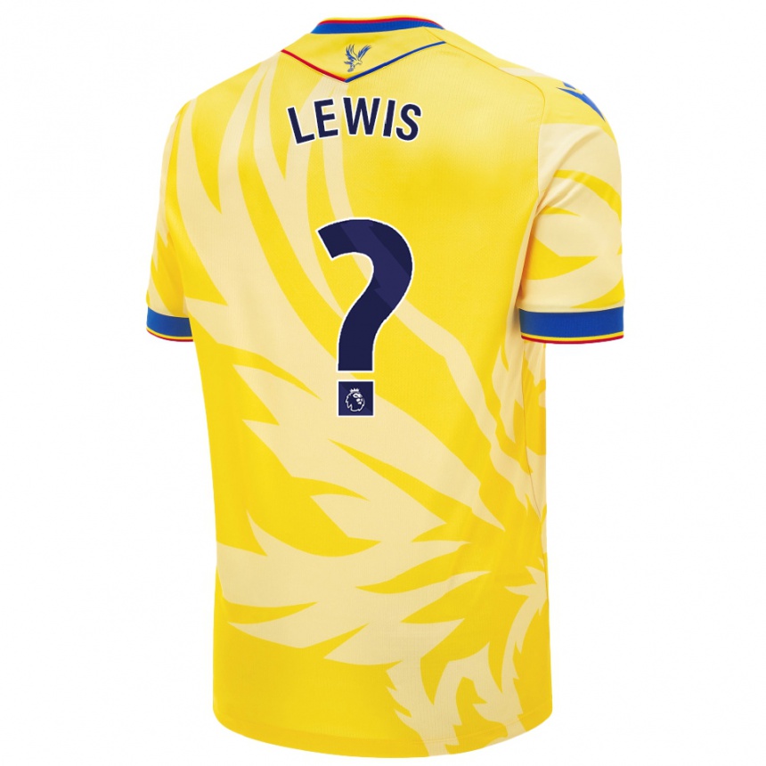 Hombre Fútbol Camiseta Cameron Lewis Brown #0 Amarillo 2ª Equipación 2024/25 Perú