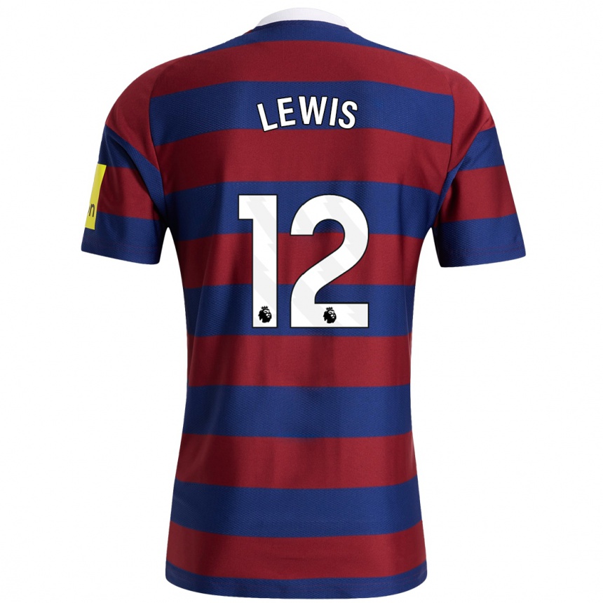 Hombre Fútbol Camiseta Jamal Lewis #12 Burdeos Azul Marino 2ª Equipación 2024/25 Perú