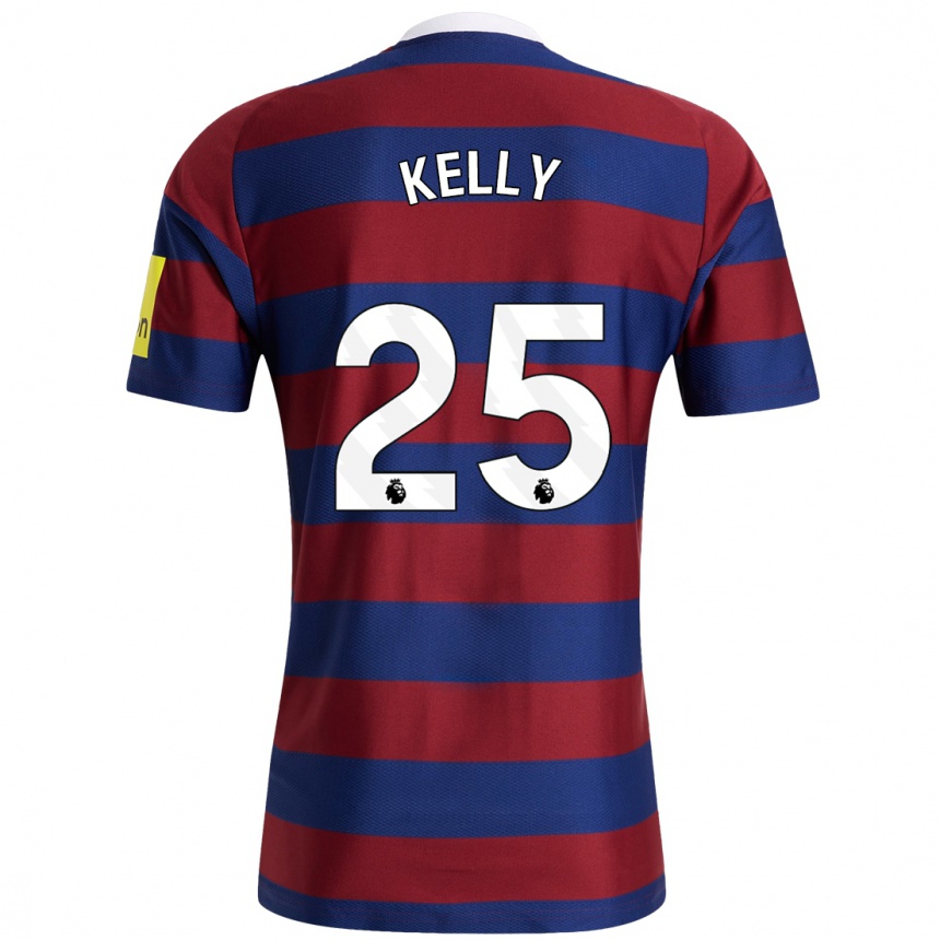 Hombre Fútbol Camiseta Lloyd Kelly #25 Burdeos Azul Marino 2ª Equipación 2024/25 Perú