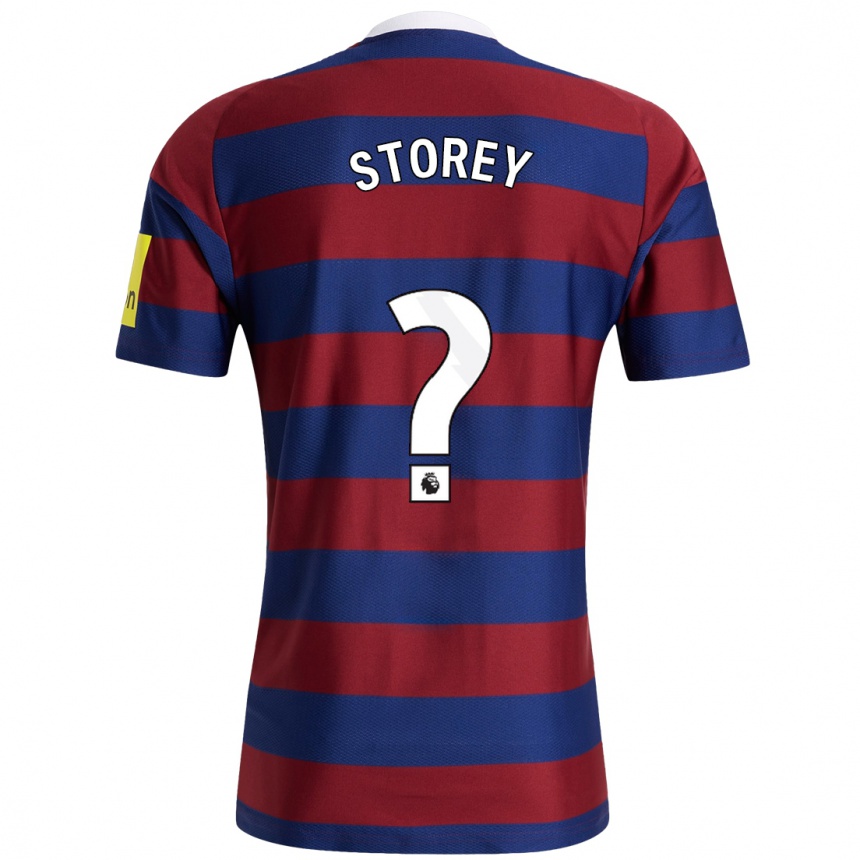 Hombre Fútbol Camiseta Sam Storey #0 Burdeos Azul Marino 2ª Equipación 2024/25 Perú