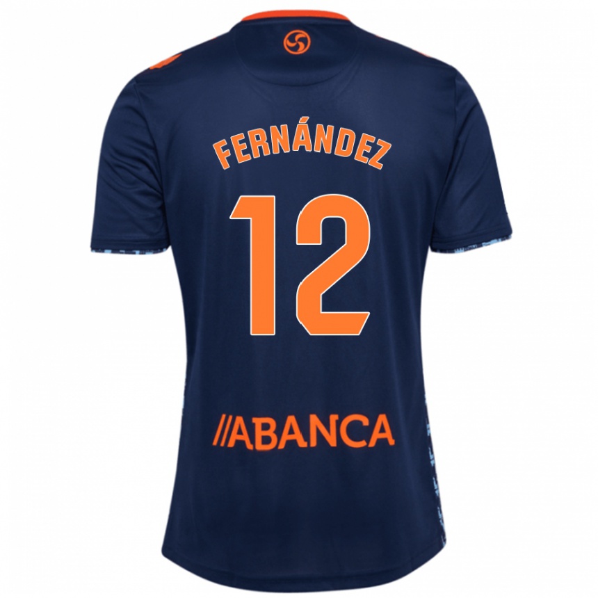 Hombre Fútbol Camiseta Manu Fernández #12 Azul Marino 2ª Equipación 2024/25 Perú