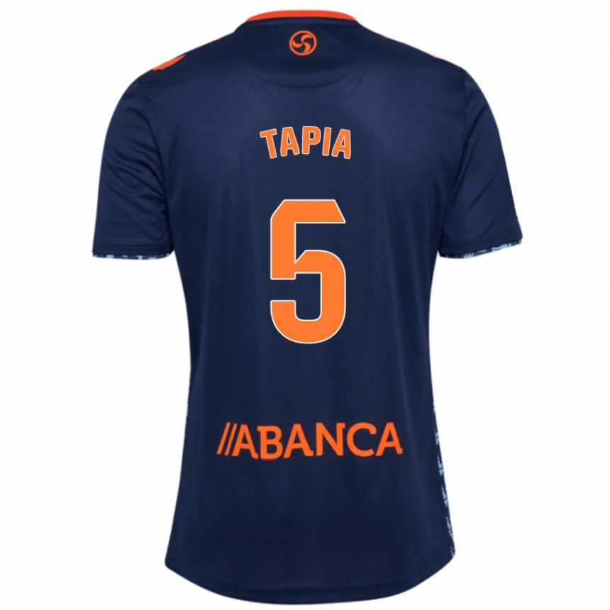 Hombre Fútbol Camiseta Renato Tapia #5 Azul Marino 2ª Equipación 2024/25 Perú