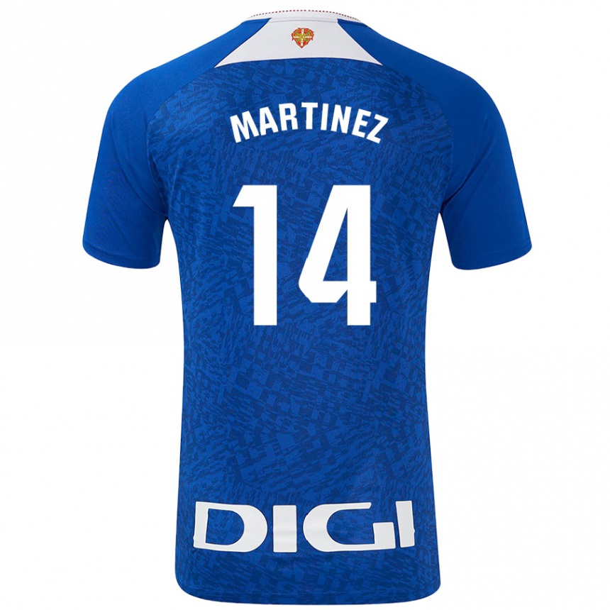 Hombre Fútbol Camiseta Pablo Martínez #14 Azul Real 2ª Equipación 2024/25 Perú