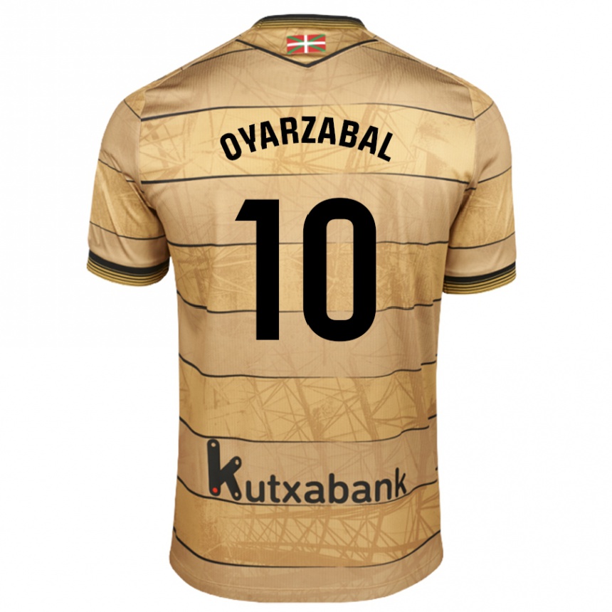 Hombre Fútbol Camiseta Mikel Oyarzabal #10 Marrón 2ª Equipación 2024/25 Perú