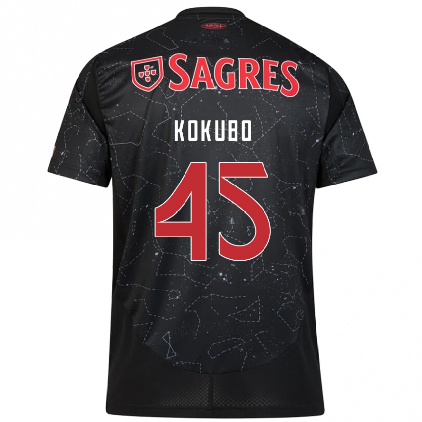 Hombre Fútbol Camiseta Leo Kokubo #45 Negro Rojo 2ª Equipación 2024/25 Perú