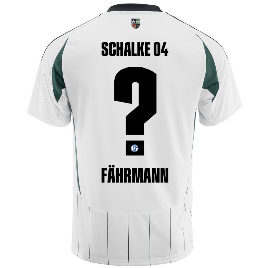 Hombre Fútbol Camiseta Ralf Fährmann #0 Blanco Verde 2ª Equipación 2024/25 Perú