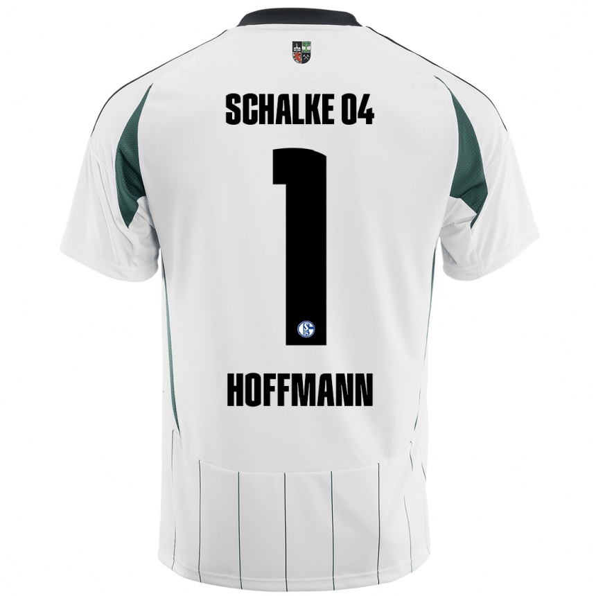 Hombre Fútbol Camiseta Ron-Thorben Hoffmann #1 Blanco Verde 2ª Equipación 2024/25 Perú