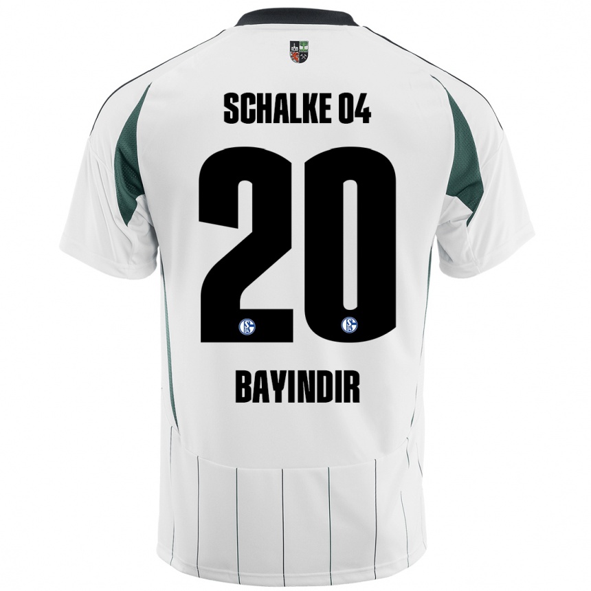 Hombre Fútbol Camiseta Aris Bayindir #20 Blanco Verde 2ª Equipación 2024/25 Perú