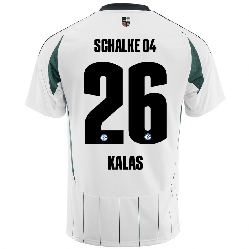 Hombre Fútbol Camiseta Tomas Kalas #26 Blanco Verde 2ª Equipación 2024/25 Perú