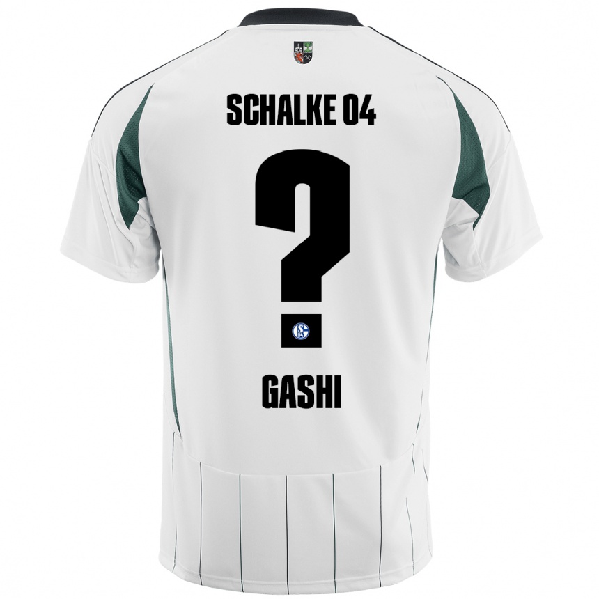 Hombre Fútbol Camiseta Edion Gashi #0 Blanco Verde 2ª Equipación 2024/25 Perú