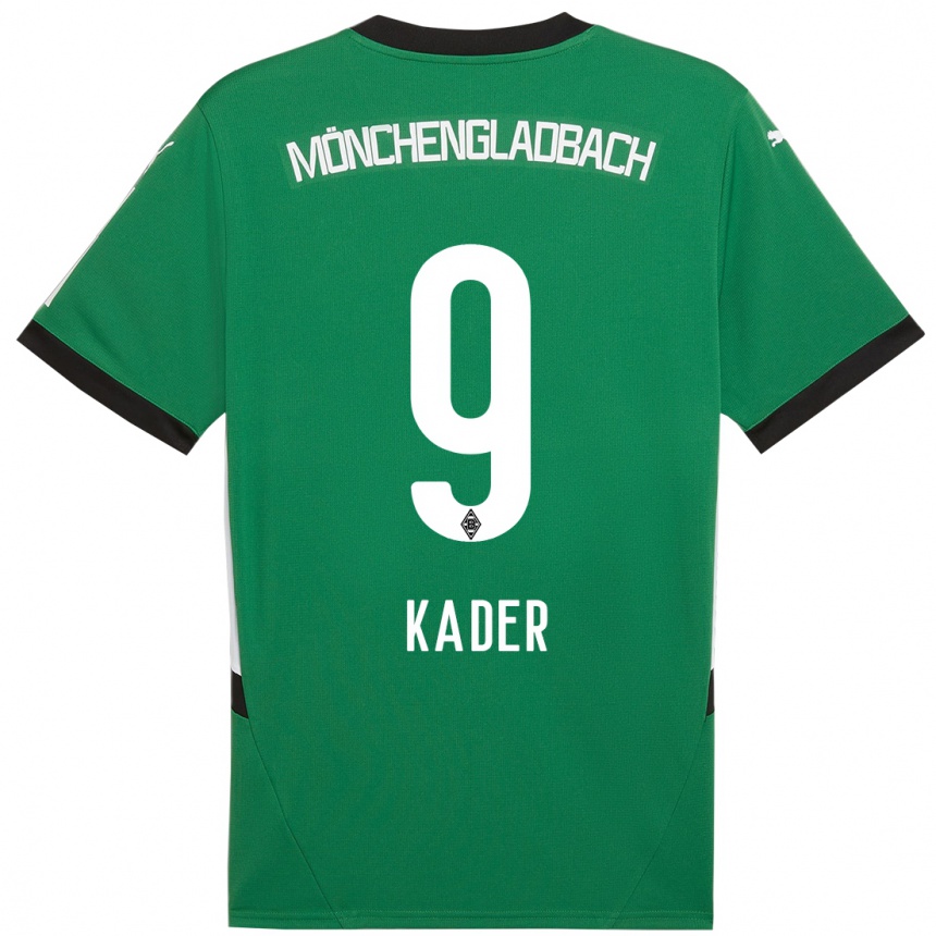 Hombre Fútbol Camiseta Cagatay Kader #9 Verde Blanco 2ª Equipación 2024/25 Perú