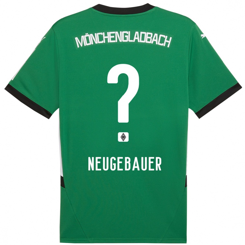 Hombre Fútbol Camiseta Simon Neugebauer #0 Verde Blanco 2ª Equipación 2024/25 Perú