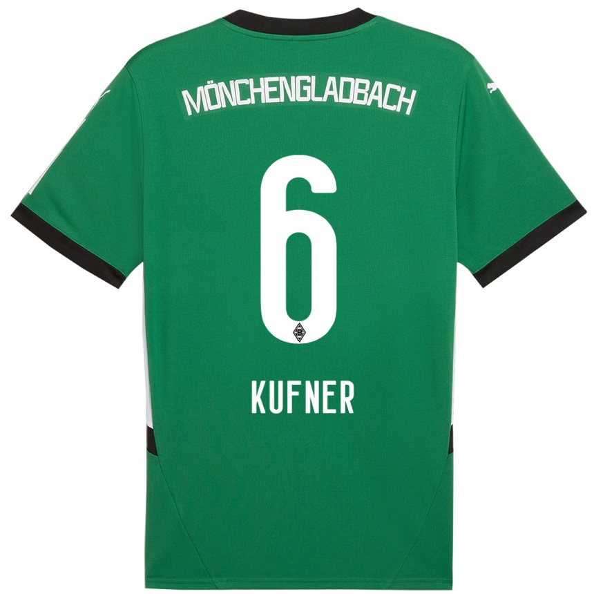 Hombre Fútbol Camiseta Anne-Catherine Kufner #6 Verde Blanco 2ª Equipación 2024/25 Perú