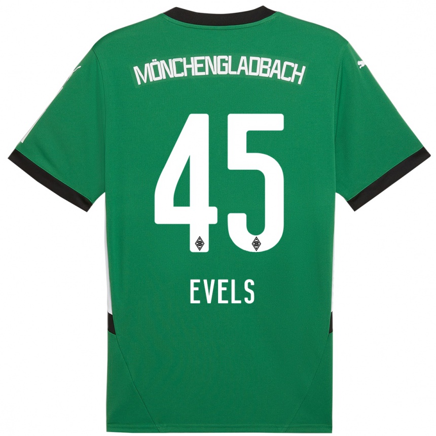 Hombre Fútbol Camiseta Emily Evels #45 Verde Blanco 2ª Equipación 2024/25 Perú