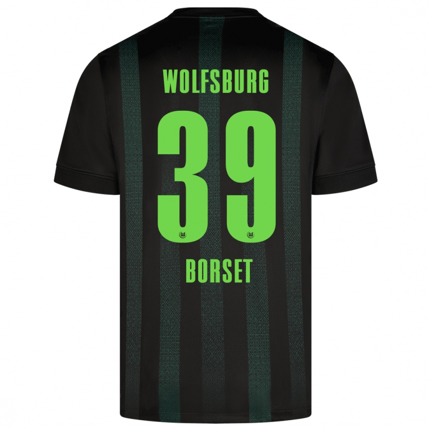 Hombre Fútbol Camiseta Anders Rønne Børset #39 Verde Oscuro 2ª Equipación 2024/25 Perú