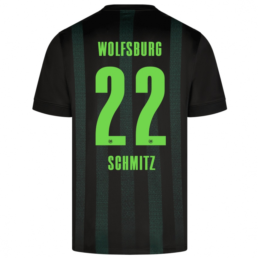 Hombre Fútbol Camiseta Lisa Schmitz #22 Verde Oscuro 2ª Equipación 2024/25 Perú