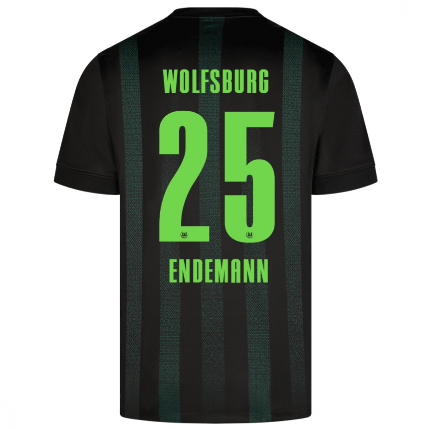 Hombre Fútbol Camiseta Vivien Endemann #25 Verde Oscuro 2ª Equipación 2024/25 Perú