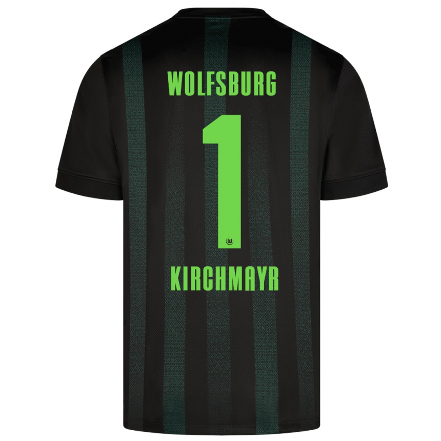 Hombre Fútbol Camiseta Juri Kirchmayr #1 Verde Oscuro 2ª Equipación 2024/25 Perú