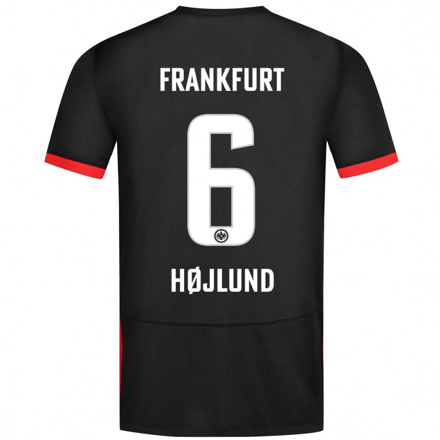 Hombre Fútbol Camiseta Oscar Højlund #6 Negro 2ª Equipación 2024/25 Perú