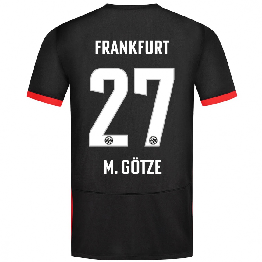 Hombre Fútbol Camiseta Mario Götze #27 Negro 2ª Equipación 2024/25 Perú