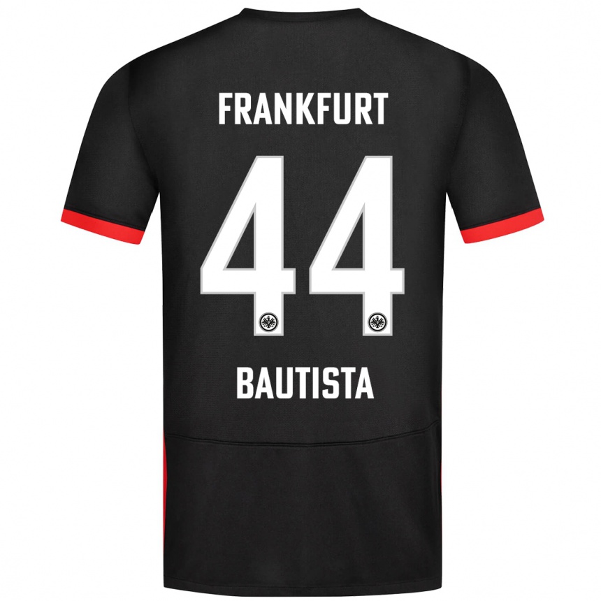 Hombre Fútbol Camiseta Davis Bautista #44 Negro 2ª Equipación 2024/25 Perú