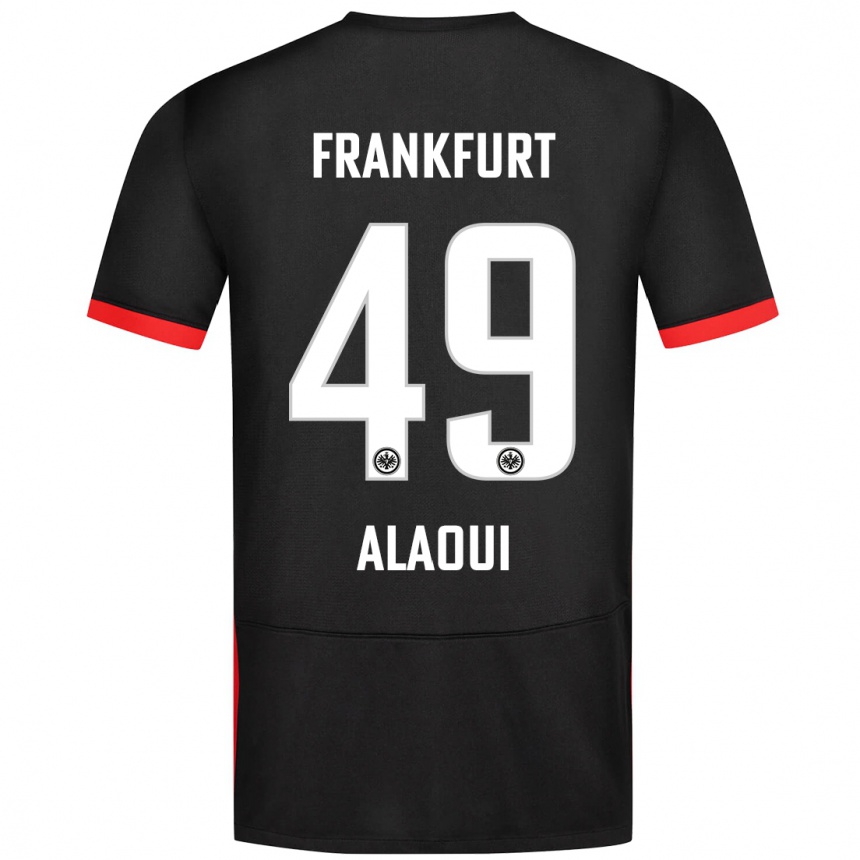 Hombre Fútbol Camiseta Anas Alaoui #49 Negro 2ª Equipación 2024/25 Perú