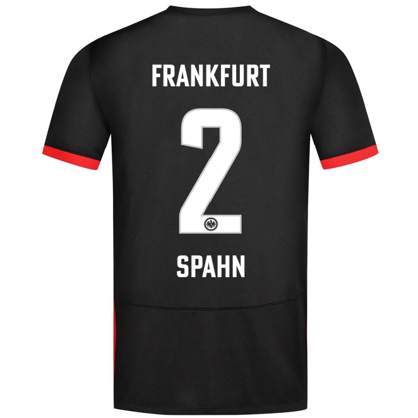 Hombre Fútbol Camiseta Maurice Spahn #2 Negro 2ª Equipación 2024/25 Perú